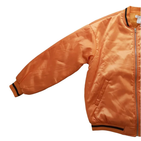 Birch and Stone Orange M Bear Bomber Jacket in Small - Picture 3 of 12